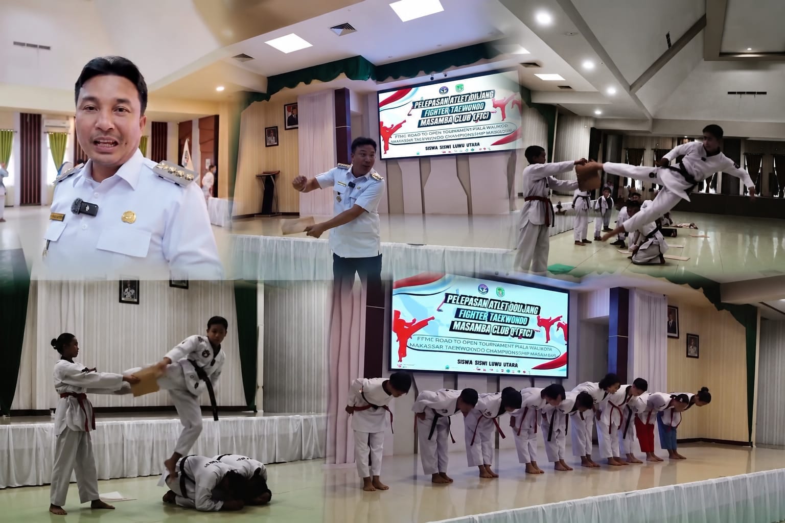 Bupati Optimistis Atlet Luwu Utara Bisa Meraih Gelar Juara di Turnamen Taekwondo RMMA III