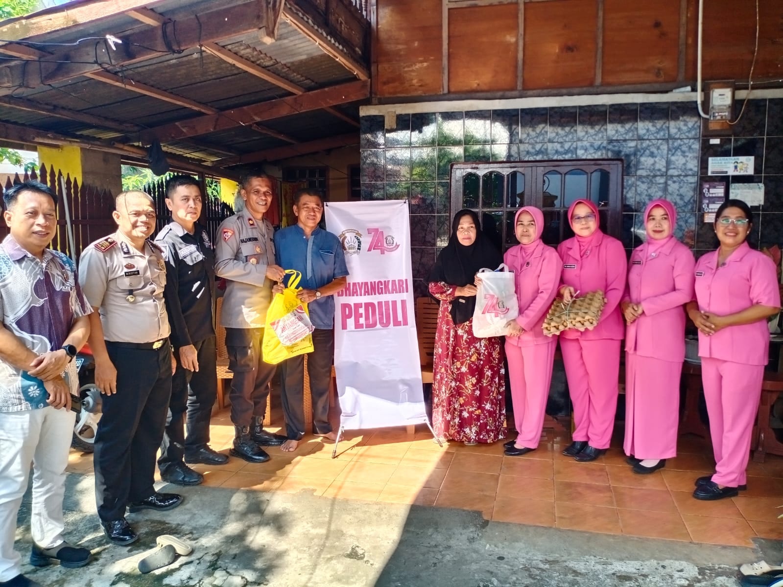 Polres Polman Gelar Anjangsana ke Purnawirawan dan Warakawuri Sambut Hari Bhayangkara ke-80