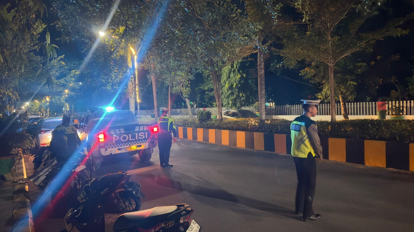 Satlantas Polres Polman Intensifkan Blue Light Patrol, Cegah Balap Liar dan Gangguan Kamtibmas