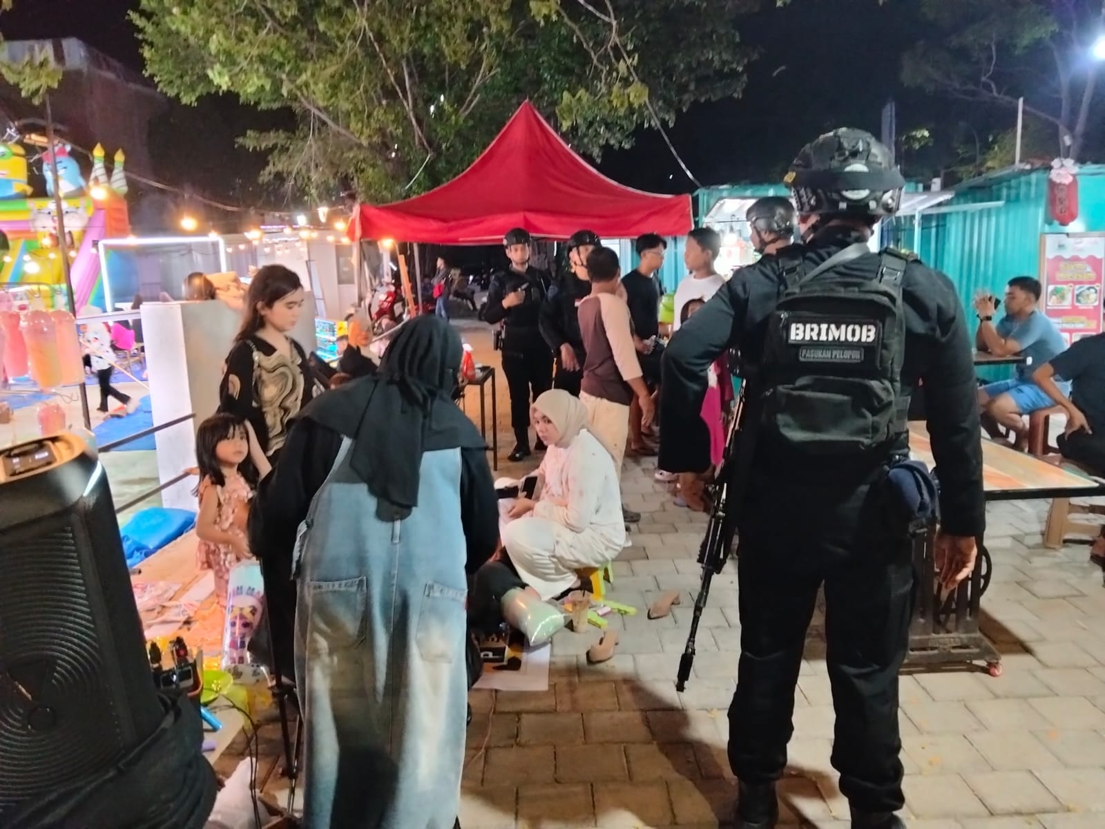 Brimob Sulsel Intensifkan Patroli Malam Minggu di Parepare, Warga Diimbau Jaga Ketertiban