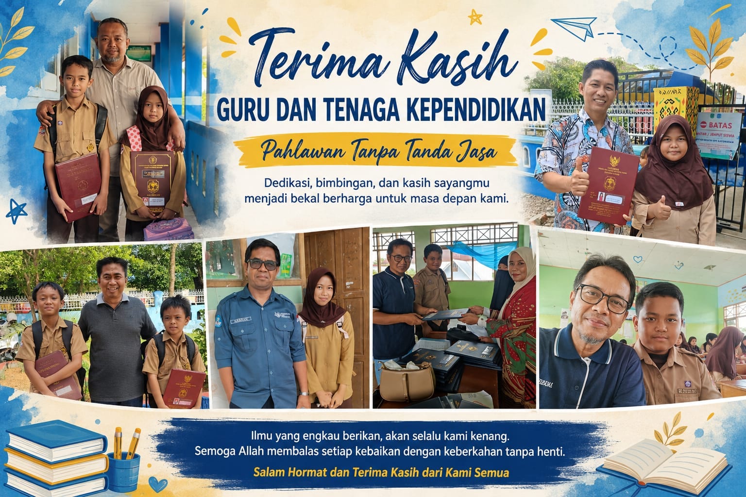 Sukseskan Imbauan Bupati, Sejumlah Pejabat Luwu Utara Kompak Ambil Rapor Anak di SMPN 4 Masamba