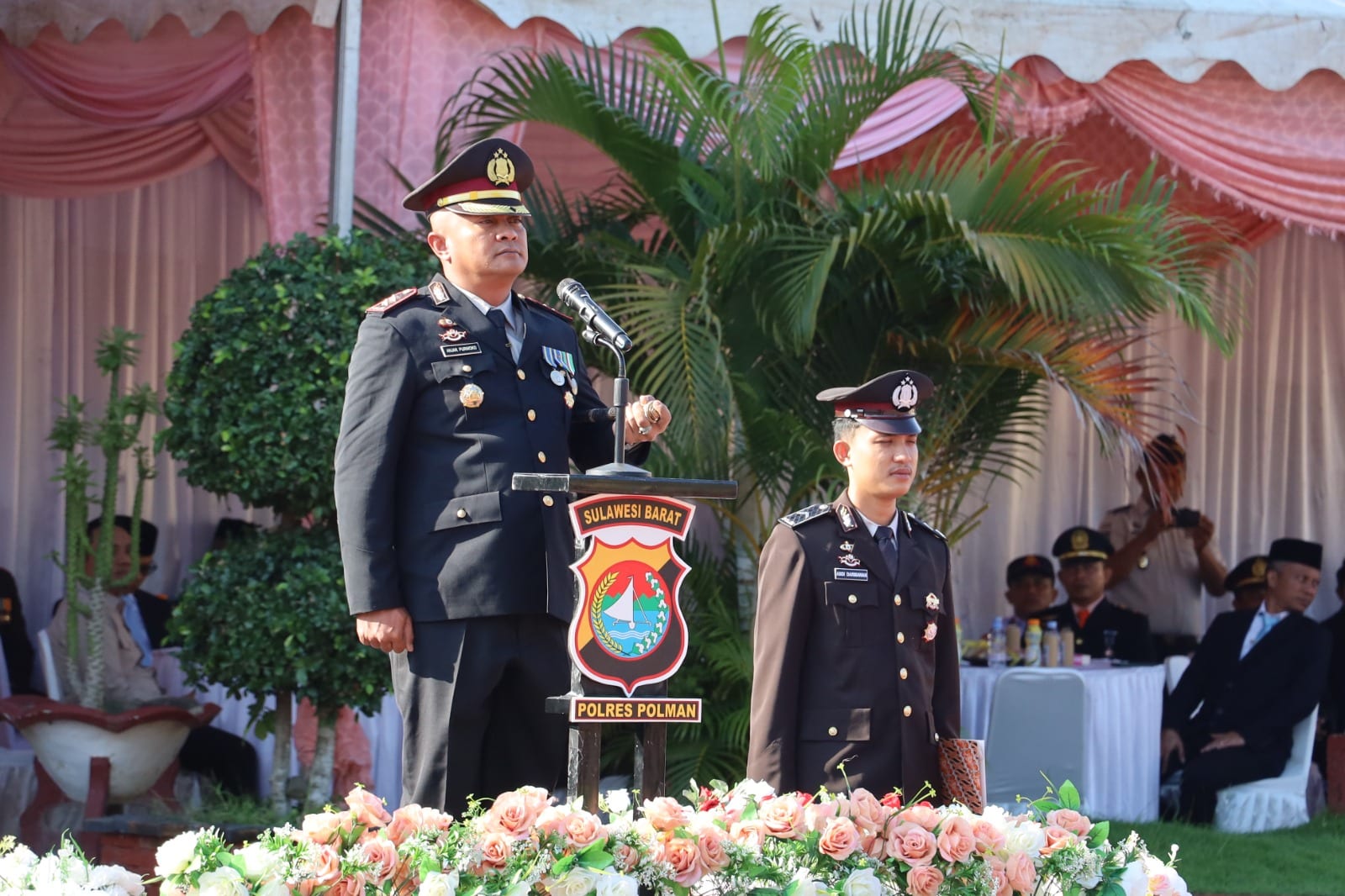 Hari Bhayangkara Ke-80, Polres Polman Gelar Upacara Khidmat dan Syukuran Bersama Forkopimda