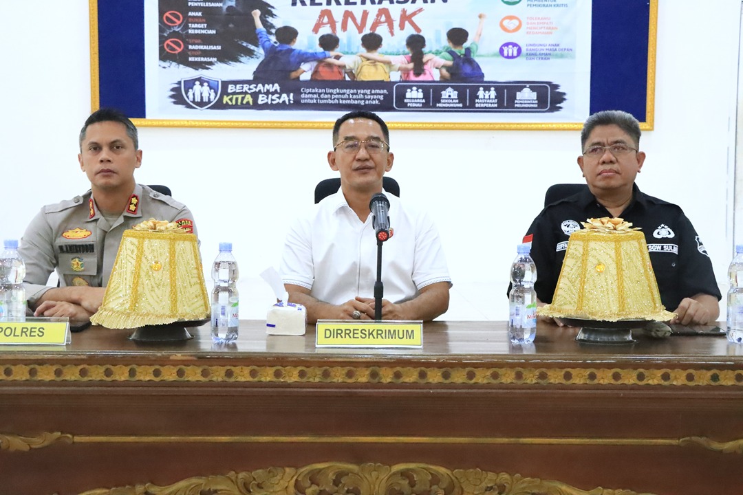 Perkuat Pencegahan Radikalisme dan Perlindungan Anak, Dirreskrimum Polda Sulbar Supervisi di Polres Majene
