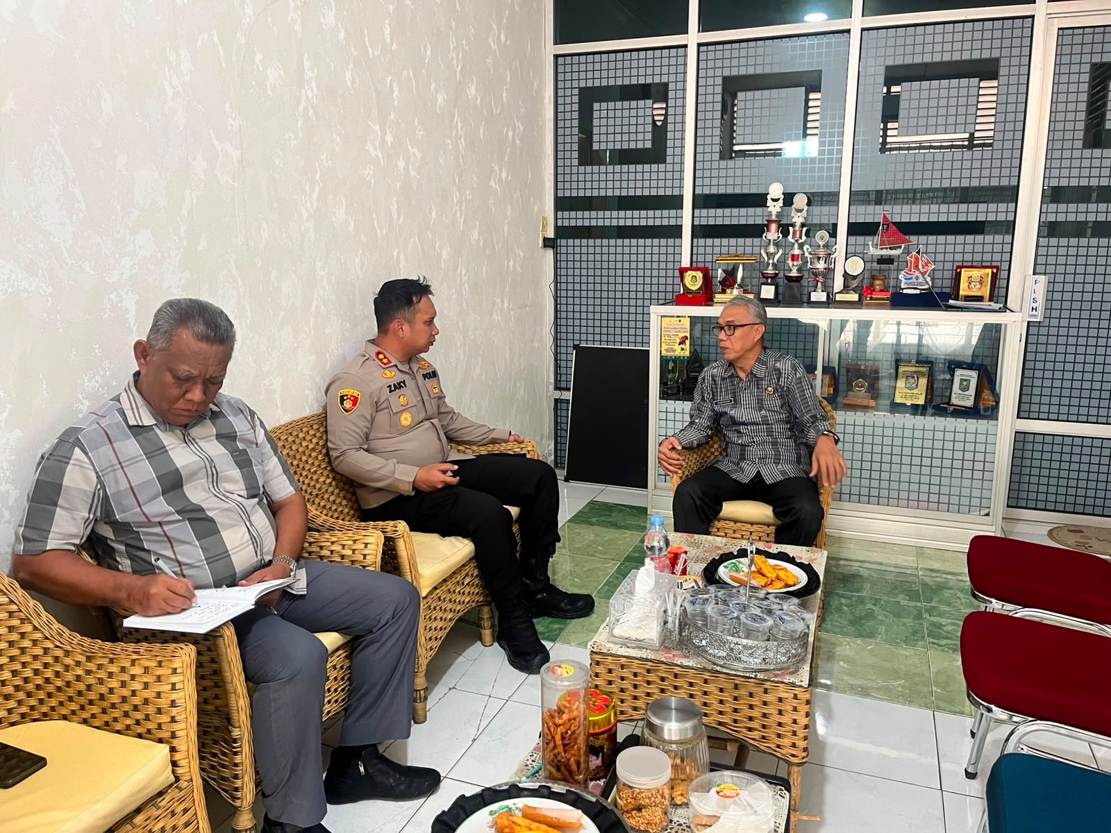 Kapolres Polman Koordinasi dengan Dinas PMD, Bahas Kesiapan Pilkades Serentak 2026