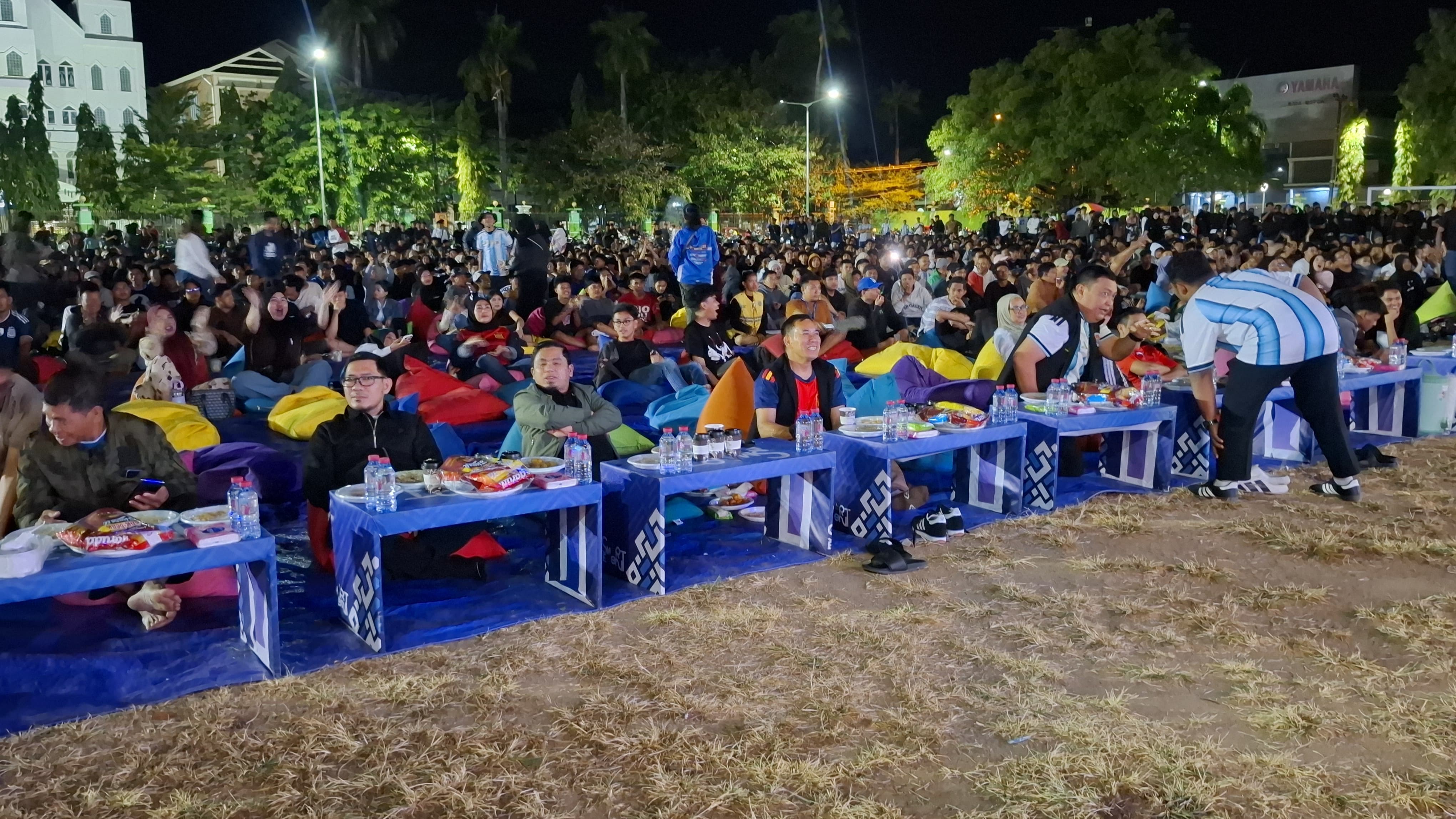 Danyon B Pelopor Hadiri Nobar Final Piala Dunia 2026 Bersama Pemkot Parepare