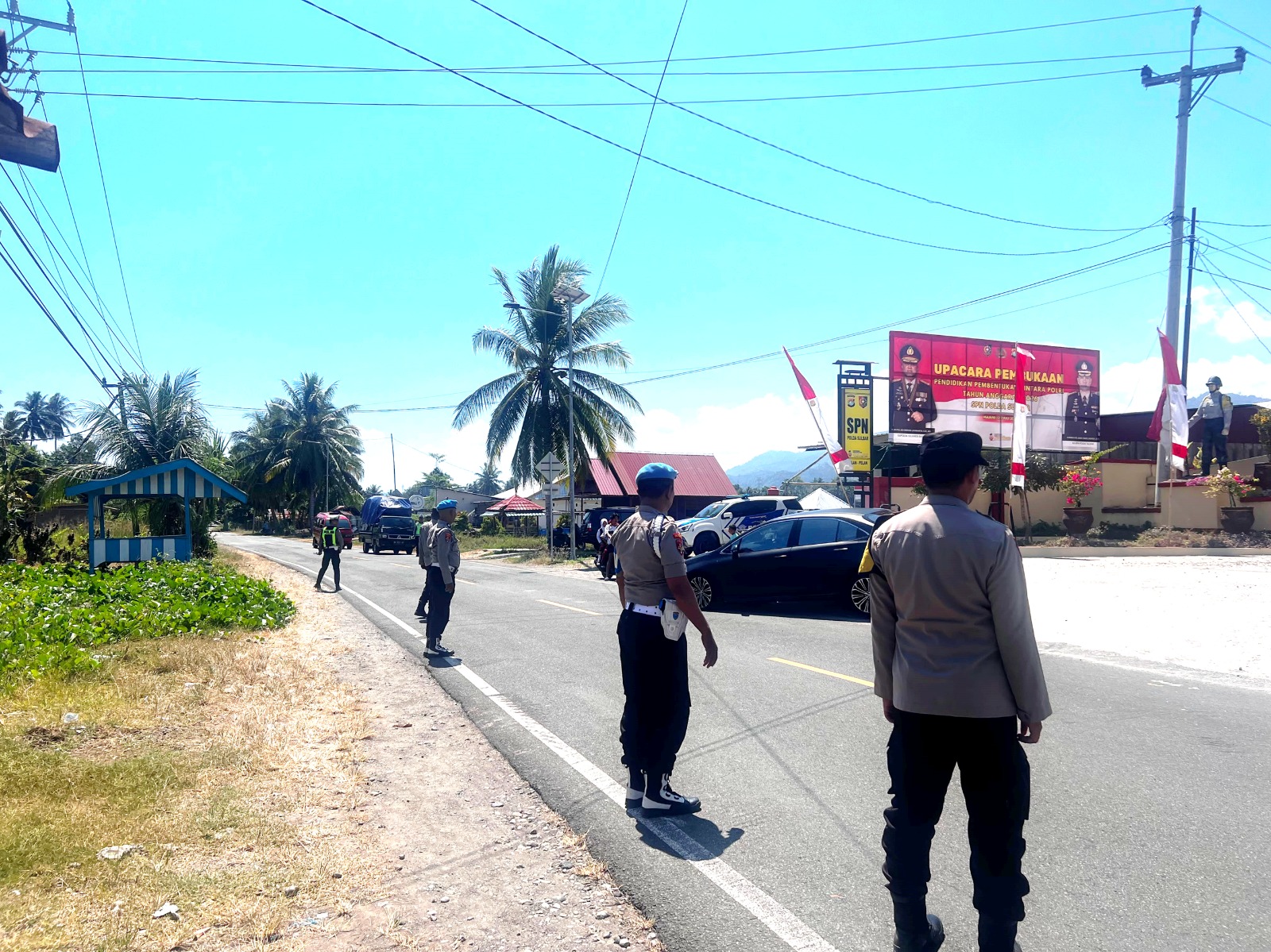 Personel Polres Majene dan Polsek Malunda Siaga Amankan Pembukaan Diktukba Polri 2026 di SPN Polda Sulbar