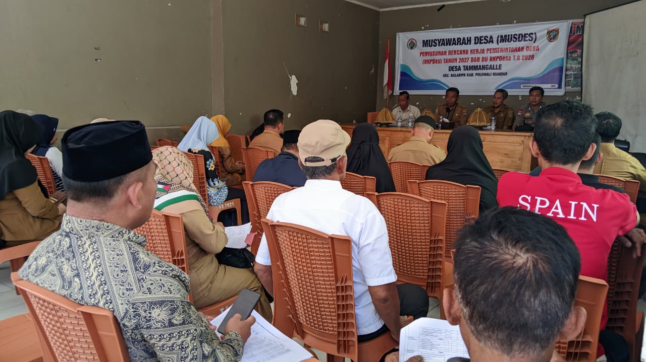 Bhabinkamtibmas Tammangalle Perkuat Sinergi dalam Penyusunan RKP Desa 2027