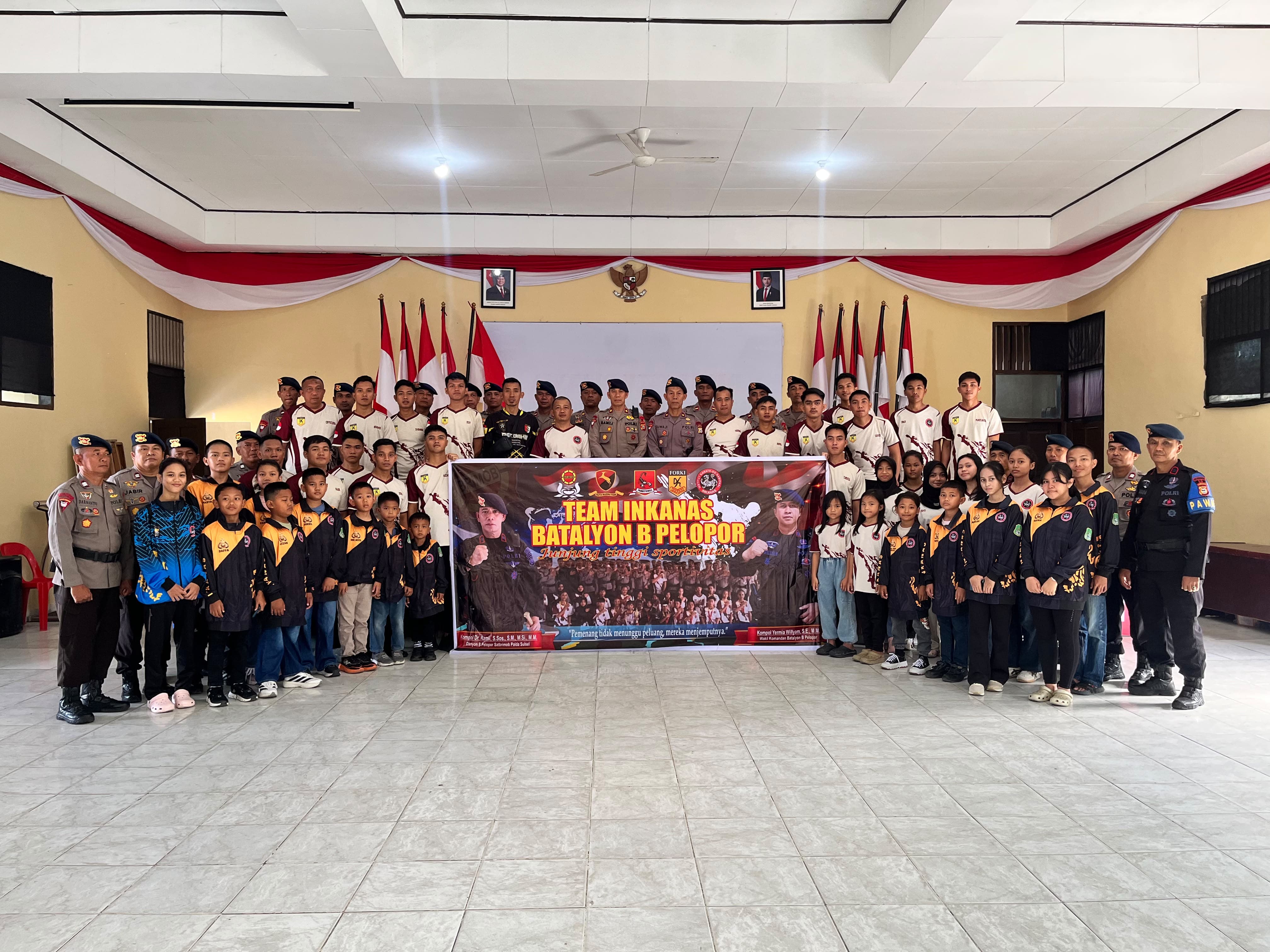 Kompol Dr. Ramli Lepas Tim INKANAS Batalyon B Pelopor Berlaga di Piala Kapolda Sulsel Series II