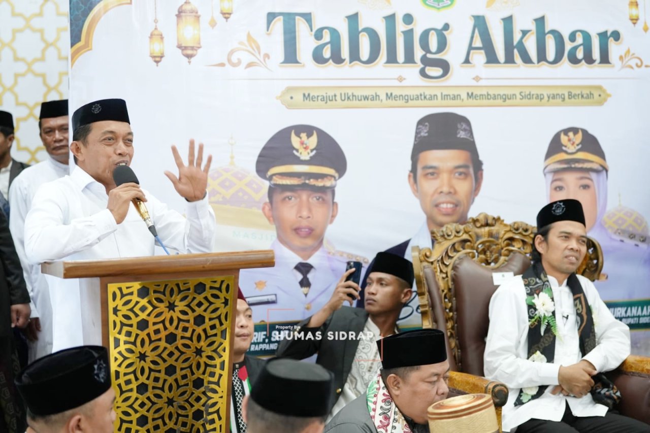 Bupati Sidrap Serukan Doa Bersama dalam Tabligh Akbar Ustaz Abdul Somad