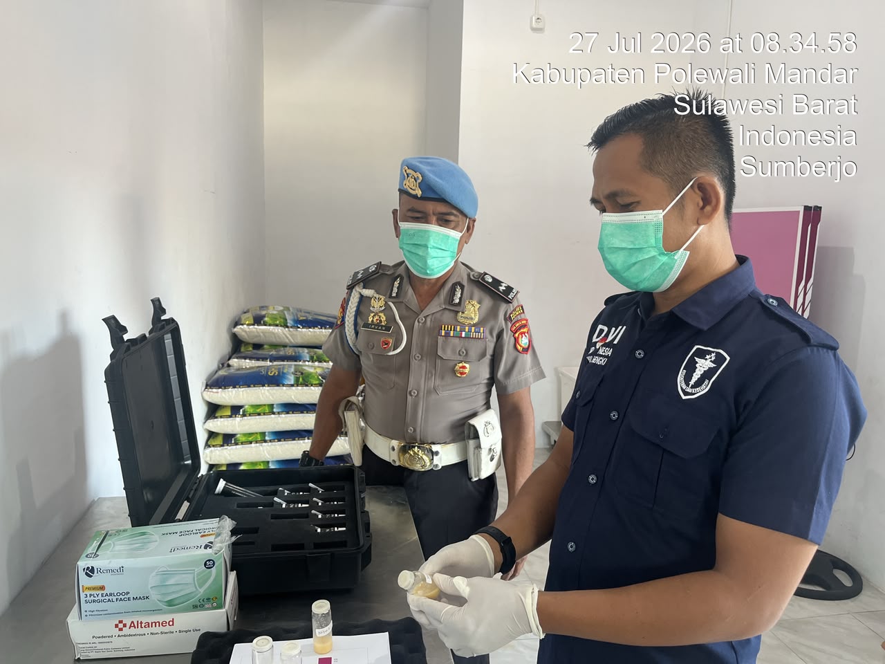 Sidokkes Polres Polman Pastikan Keamanan Menu MBG, Seluruh Sampel Makanan Lolos Uji Food Security