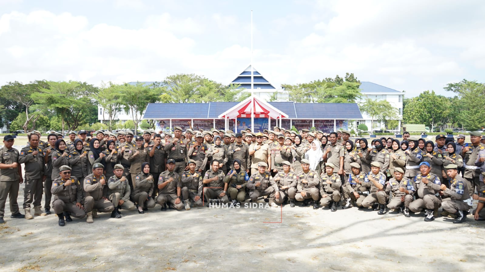 Satpol PP Sidrap Mantapkan Disiplin dan Kesiapan Lewat Apel Gelar Pasukan