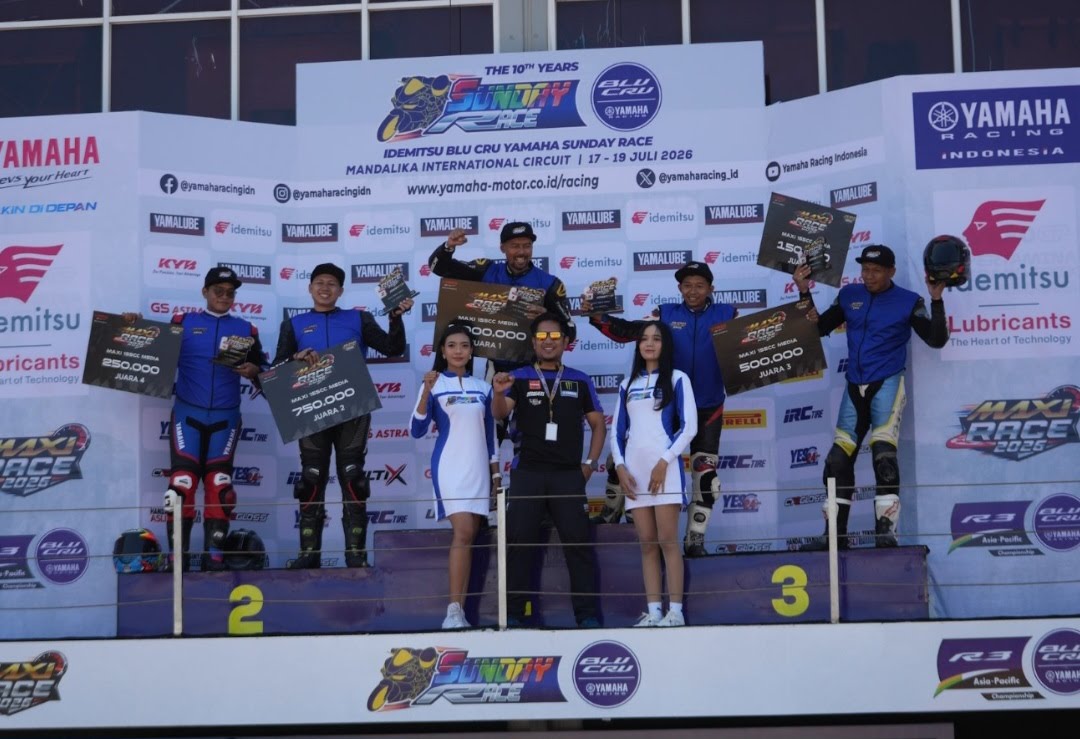 77 Starter Ramaikan MAXI Race Perdana di Yamaha Sunday Race Mandalika