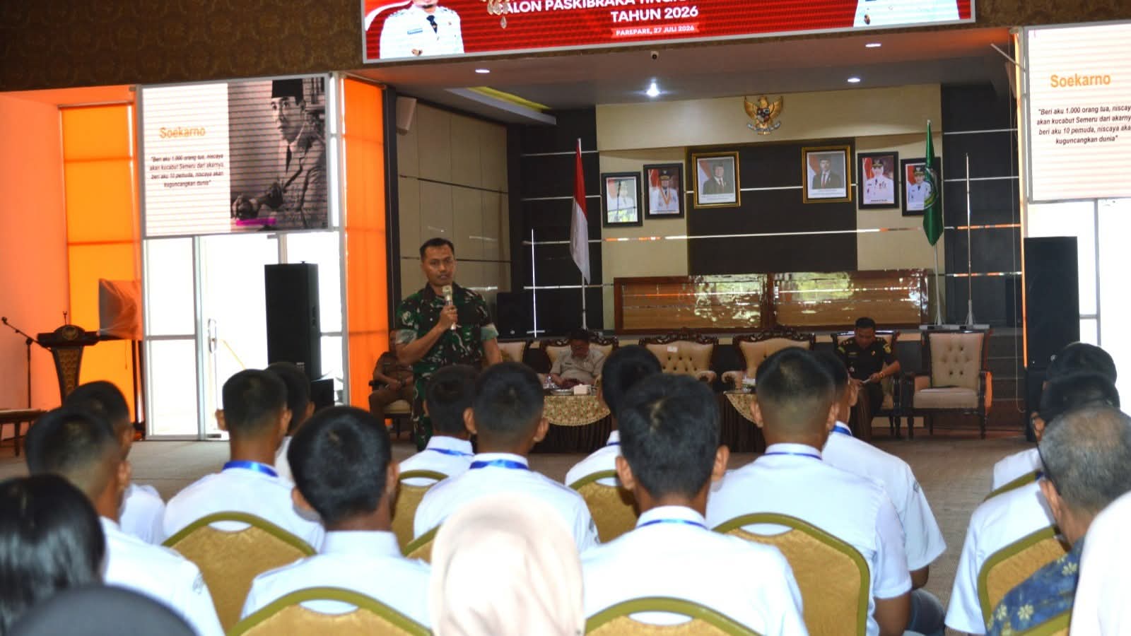Dandim 1405/Parepare Tanamkan Disiplin, Integritas, dan Jiwa Kepemimpinan kepada Calon Paskibraka
