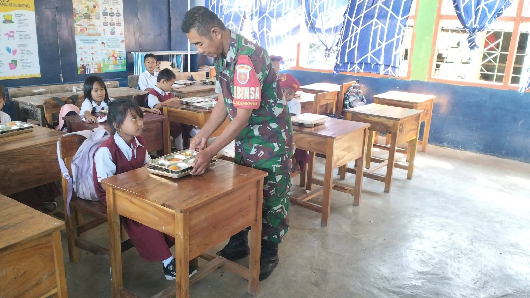 Kodim 1420/Sidrap Pastikan Program Makan Bergizi Gratis Tepat Sasaran