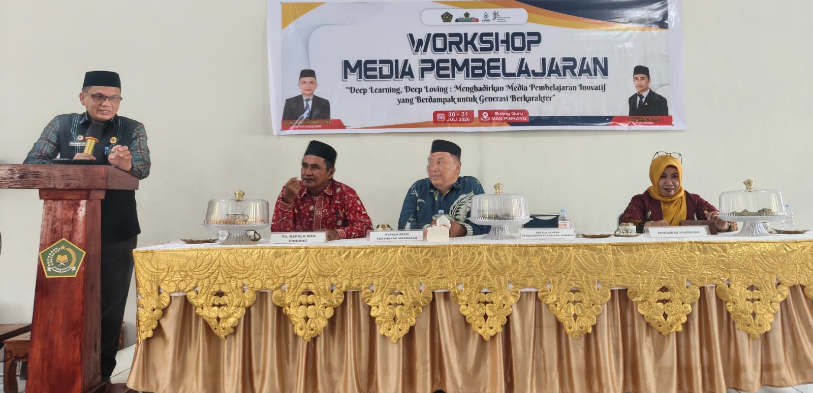 Kakan Kemenag Pinrang Buka Workshop Media Pembelajaran MAN Pinrang, Dorong Guru Ciptakan Inovasi Pembelajaran