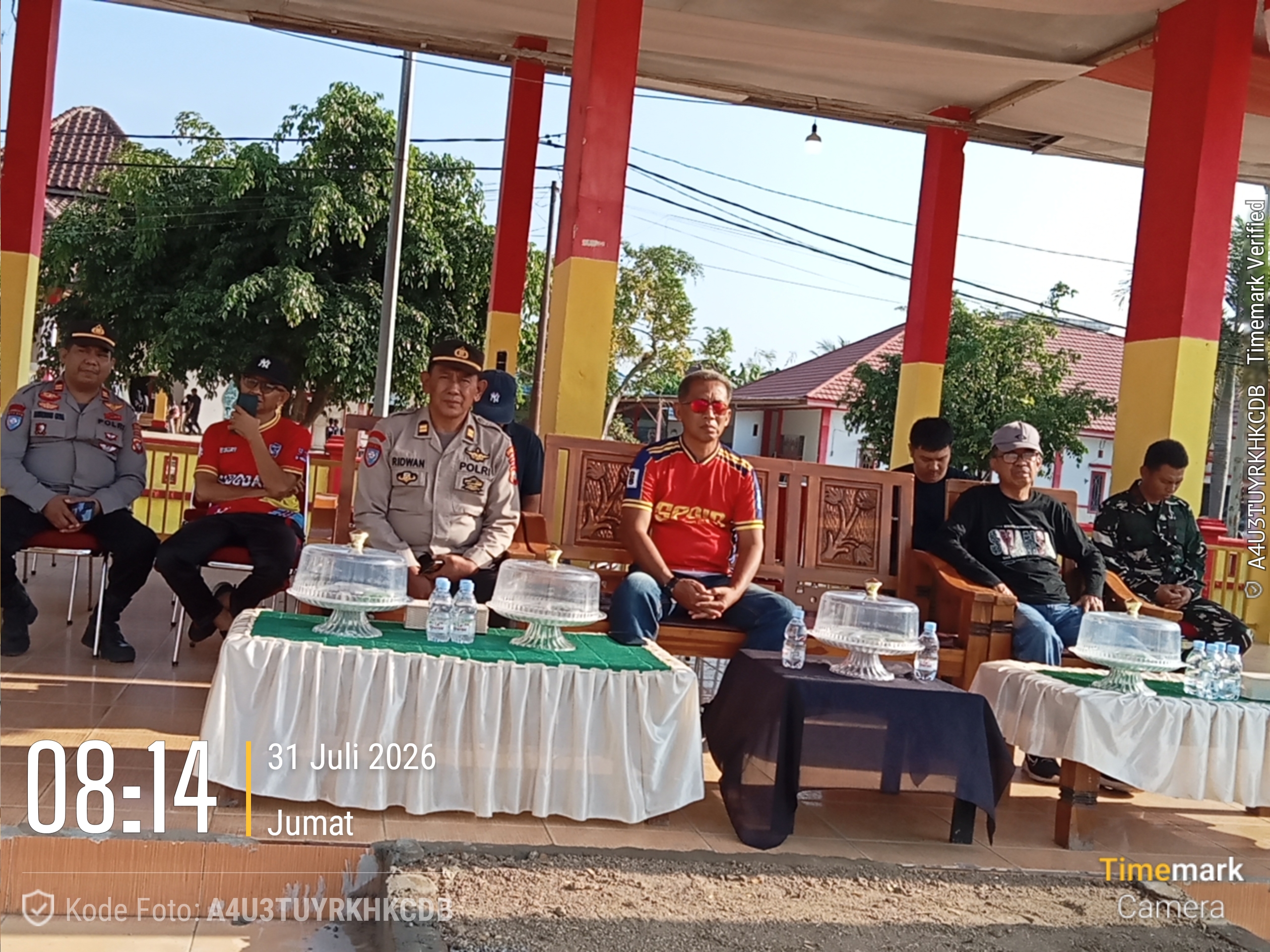 Wakili Kapolsek Urban Wonomulyo, Kanit Binmas Hadiri Apel Karya Bakti Peringati HUT ke-1 Kodam XXIII/PW