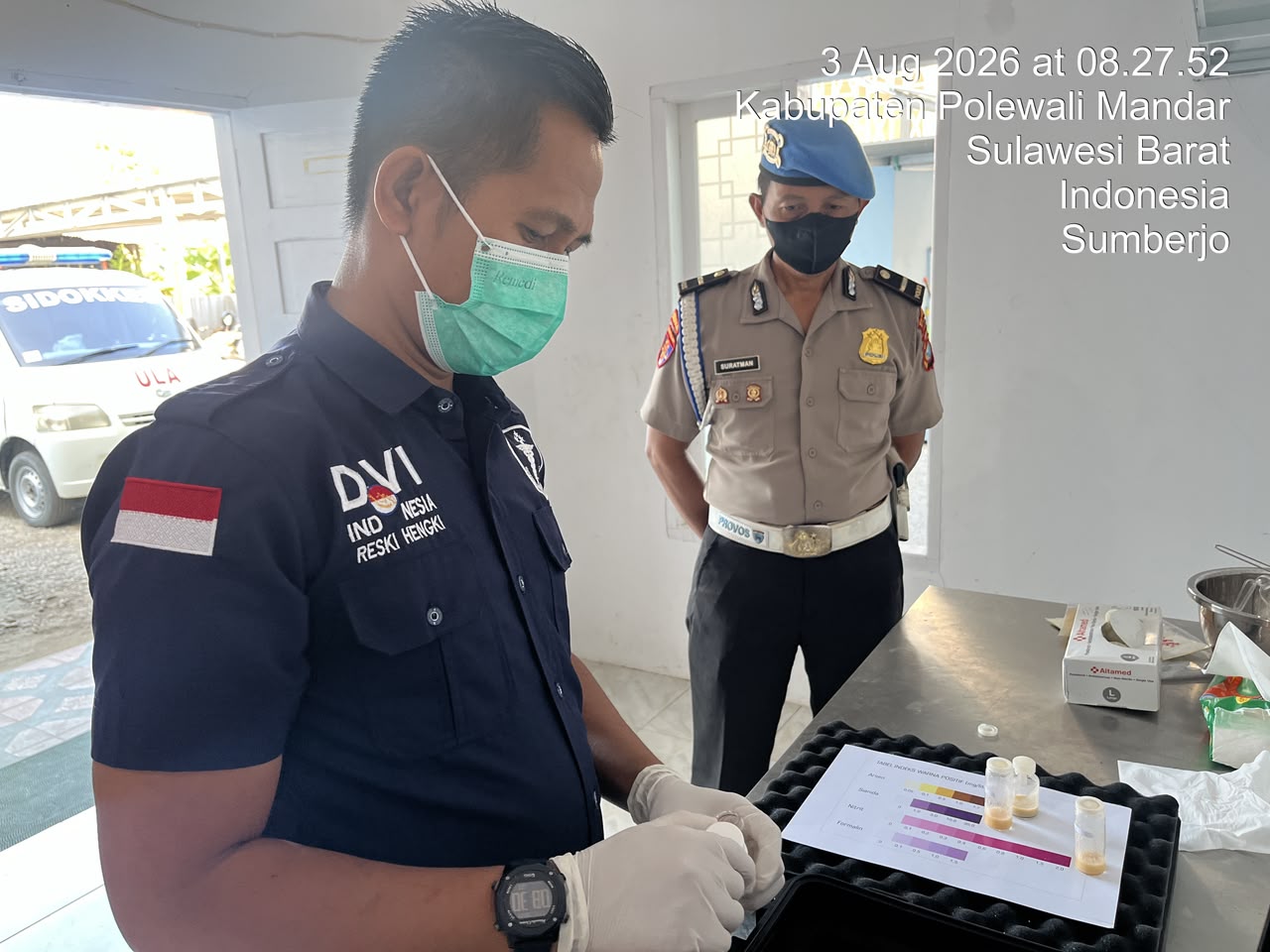 Pastikan Bebas Bahan Berbahaya, Sidokkes Polres Polman Uji Menu MBG Sebelum Disalurkan