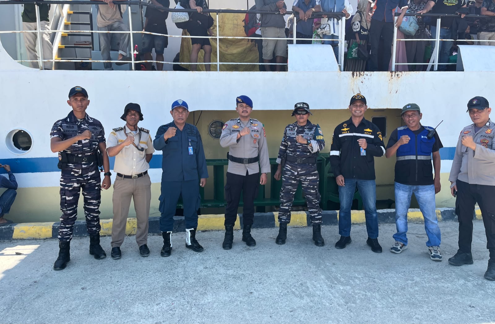 Sat Polair Majene Kawal Keberangkatan KM Sabuk 93