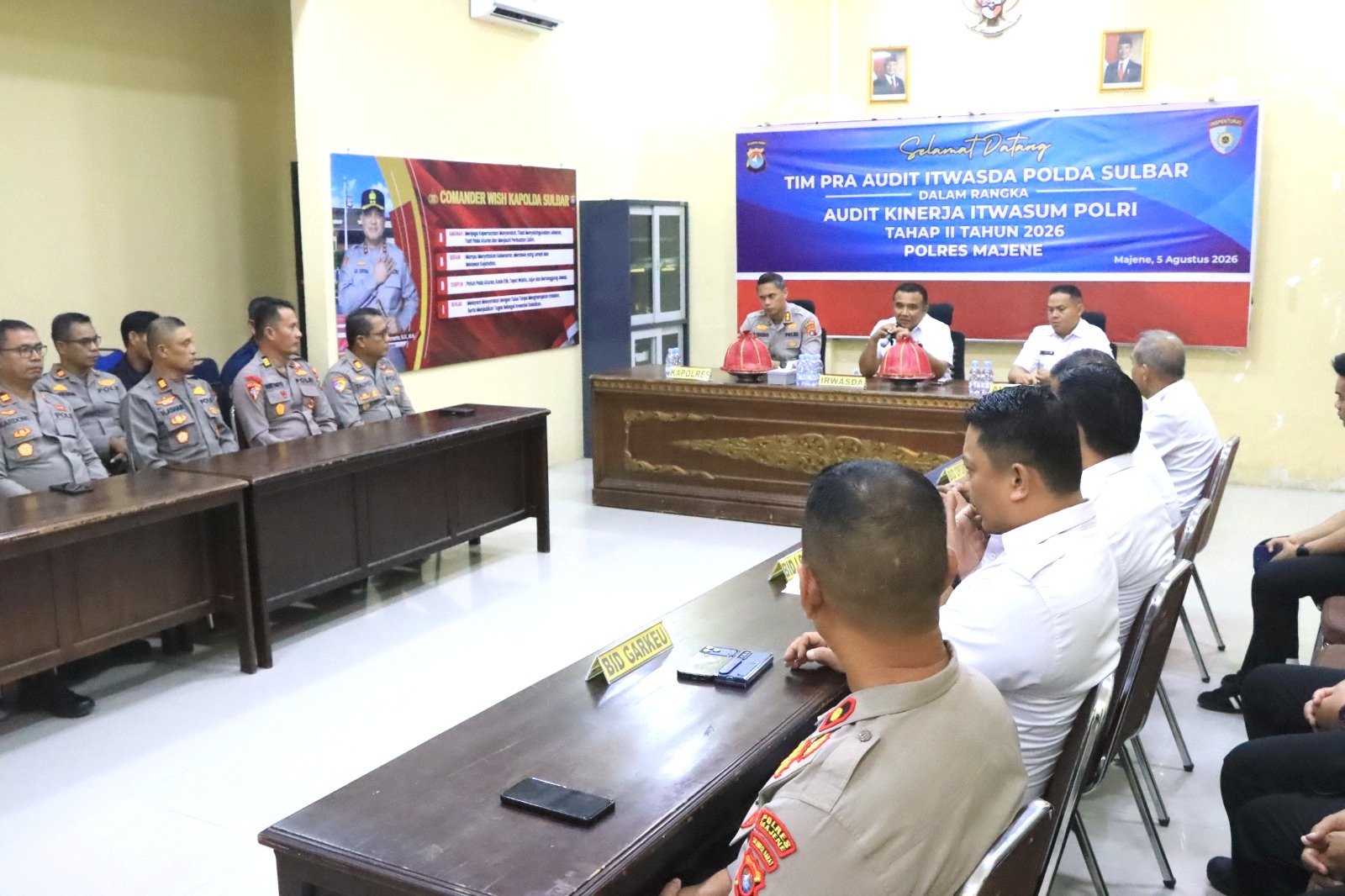 Polres Majene Matangkan Kesiapan Hadapi Audit Kinerja Polri