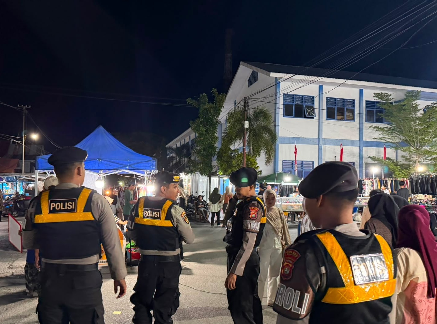 Patroli Malam Sat Samapta Polres Majene Sasar Titik Keramaian dan Pemukiman, Cegah Gangguan Kamtibmas