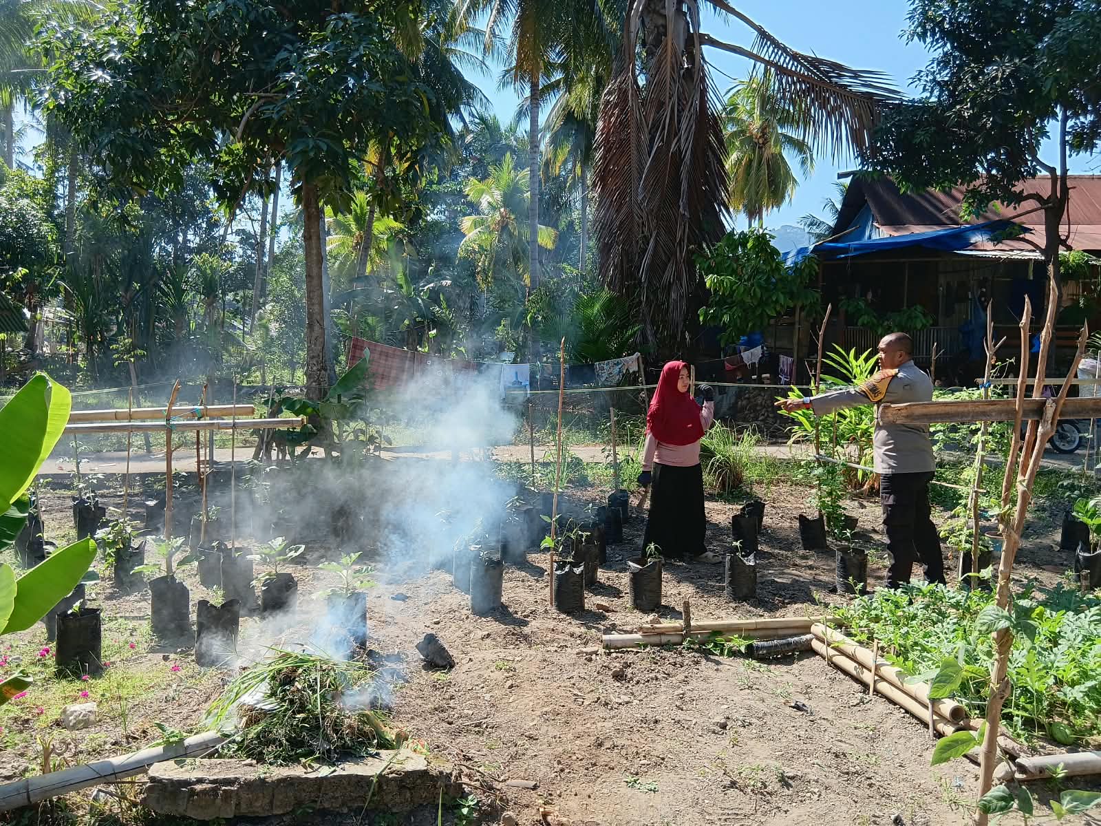 Bhabinkamtibmas Polsek Malunda Sambangi P2B Warga, Dorong Kemandirian Pangan Keluarga