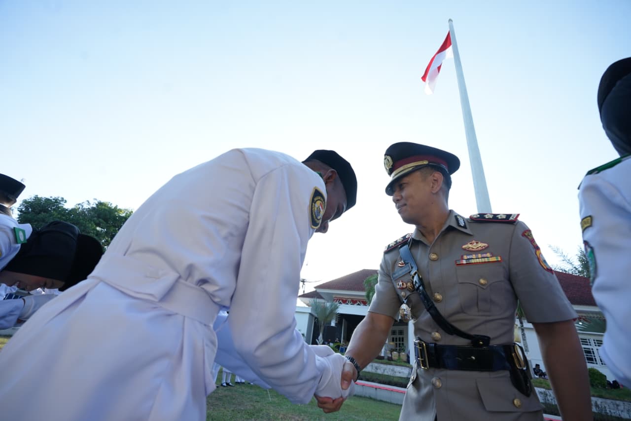 Kapolres Parepare Hadiri Pengukuhan Calon Anggota Paskibraka Tingkat Kota Parepare