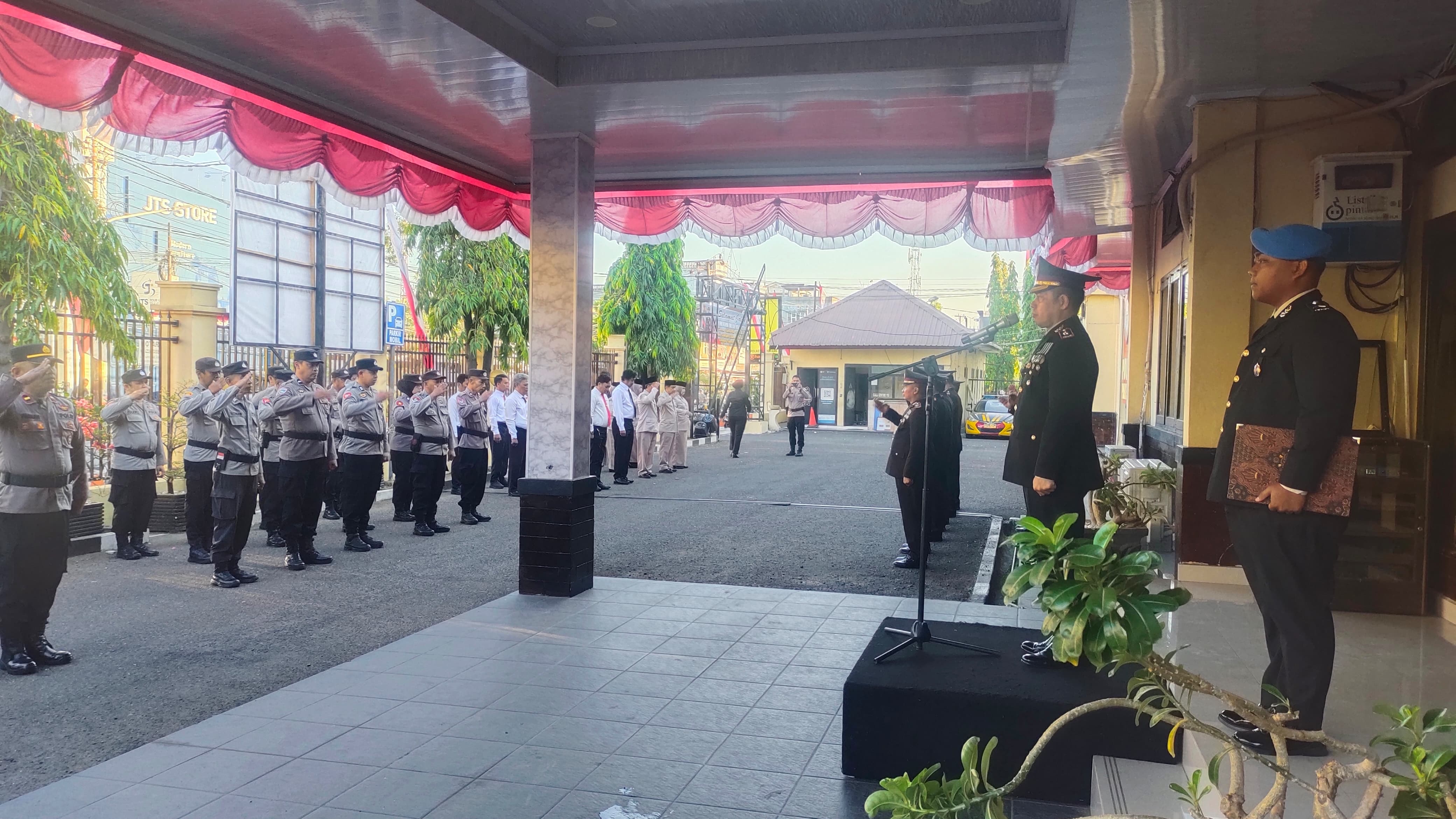 Polres Parepare Gelar Upacara HUT ke-81 Kemerdekaan RI