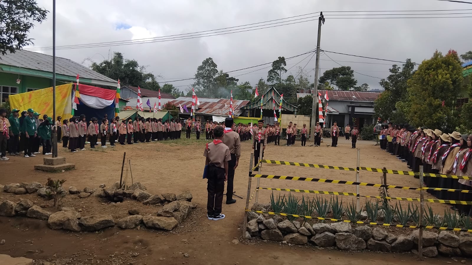 Ratusan Pramuka Penggalang Padati Bumi Perkemahan Bolaromang, Semangat Kebangsaan Dikobarkan