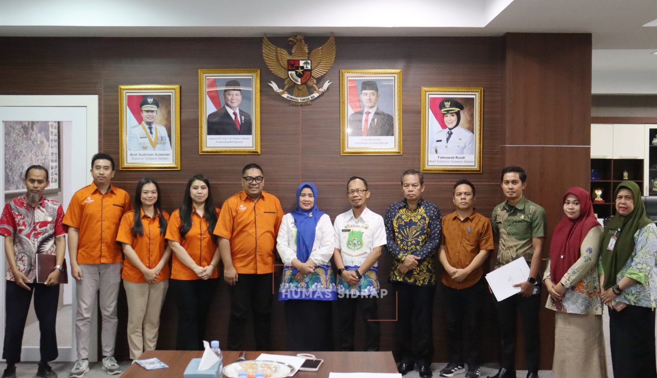 Wabup Sidrap Sambut Audiensi Claro Makassar, Bahas Peluang Kerja Sama