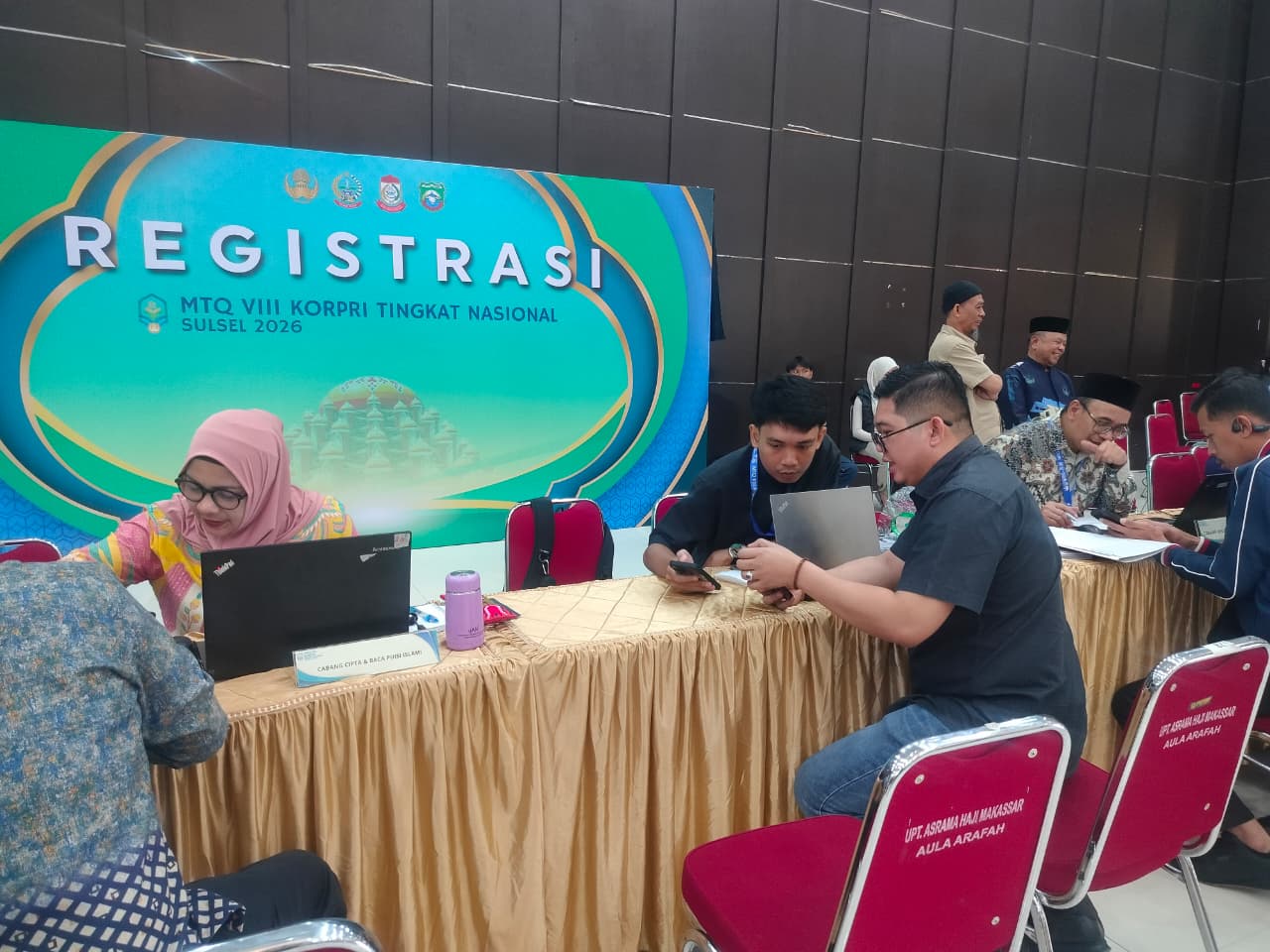 Jelang Pembukaan MTQ KORPRI Nasional di Makassar, Kafilah Sulbar Registrasi Ulang