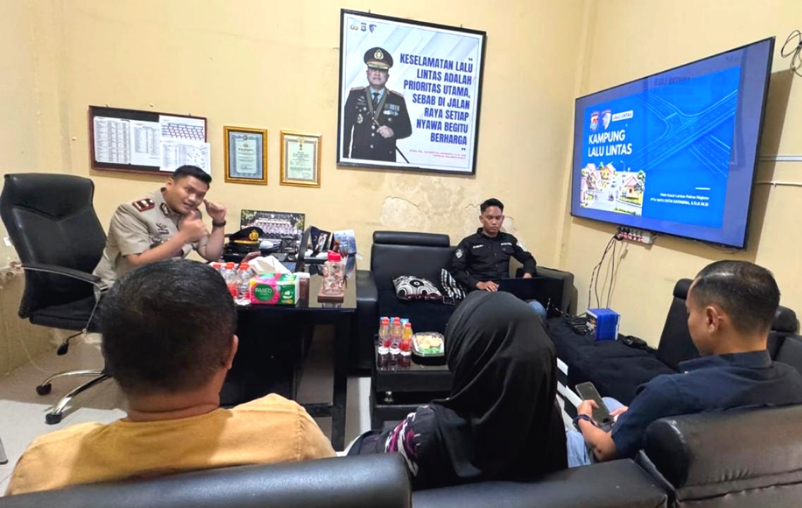 Gelar Rakor, Satlantas Polres Majene dan Stakeholder Bersinergi Wujudkan Kampung Lalu Lintas