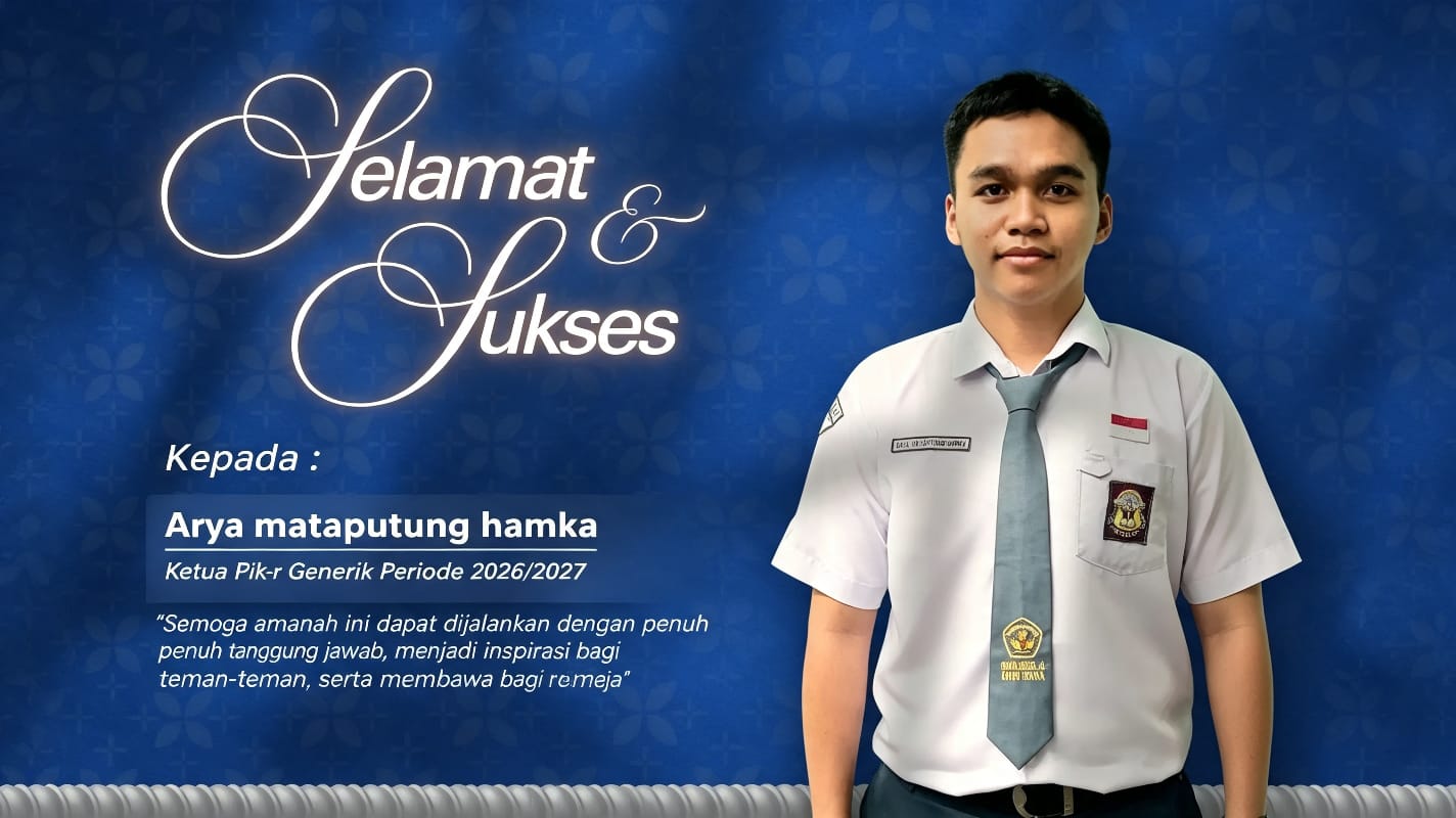 Arya Mataputung Hamka Terpilih sebagai Ketua PIK-R Generik SMAN 4 Luwu Utara Periode 2026/2027