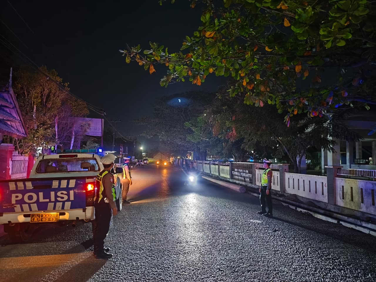 Patroli Blue Light, Satlantas Polres Majene Sasar Ruas Jalan Rawan Pelanggaran