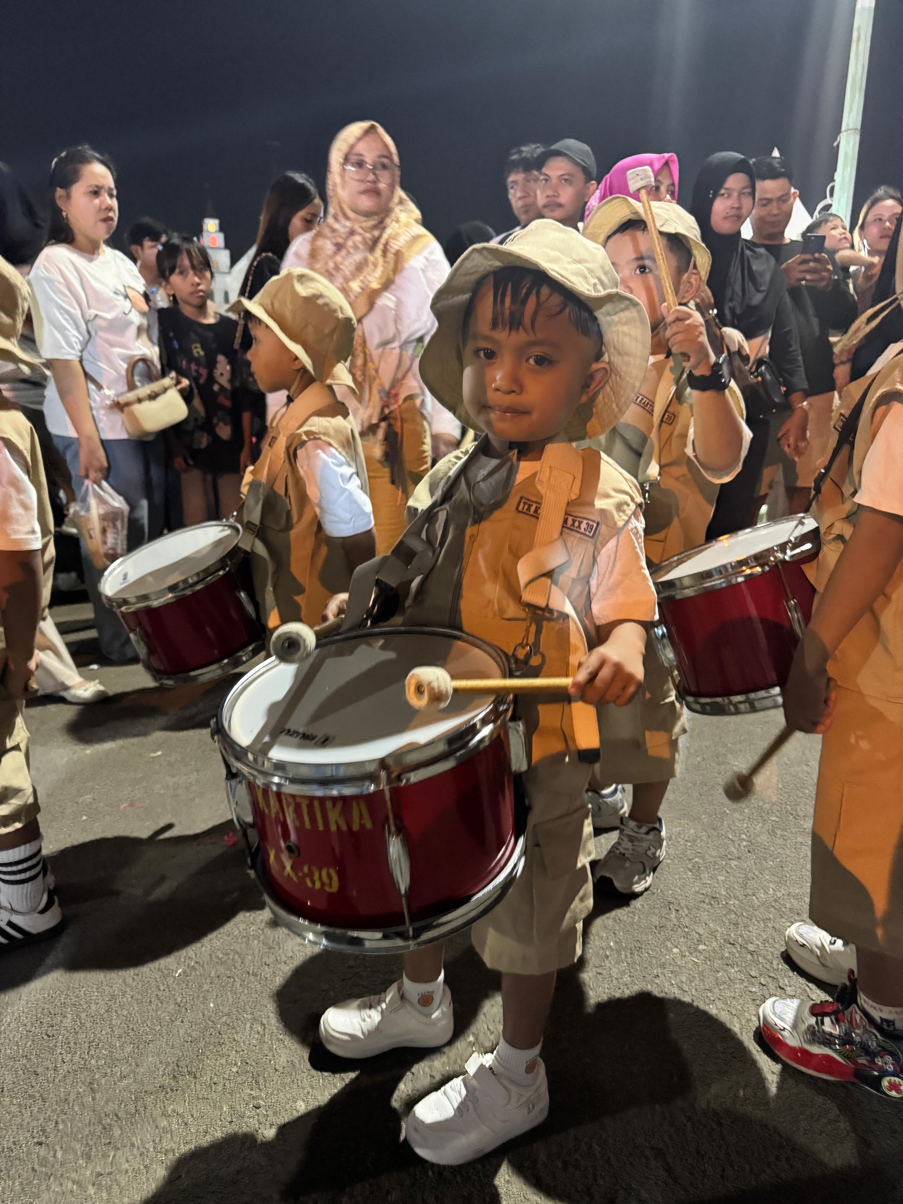 Tim Drumband TK Kartika XX-39 Parepare Semarakkan HUT RI ke-81