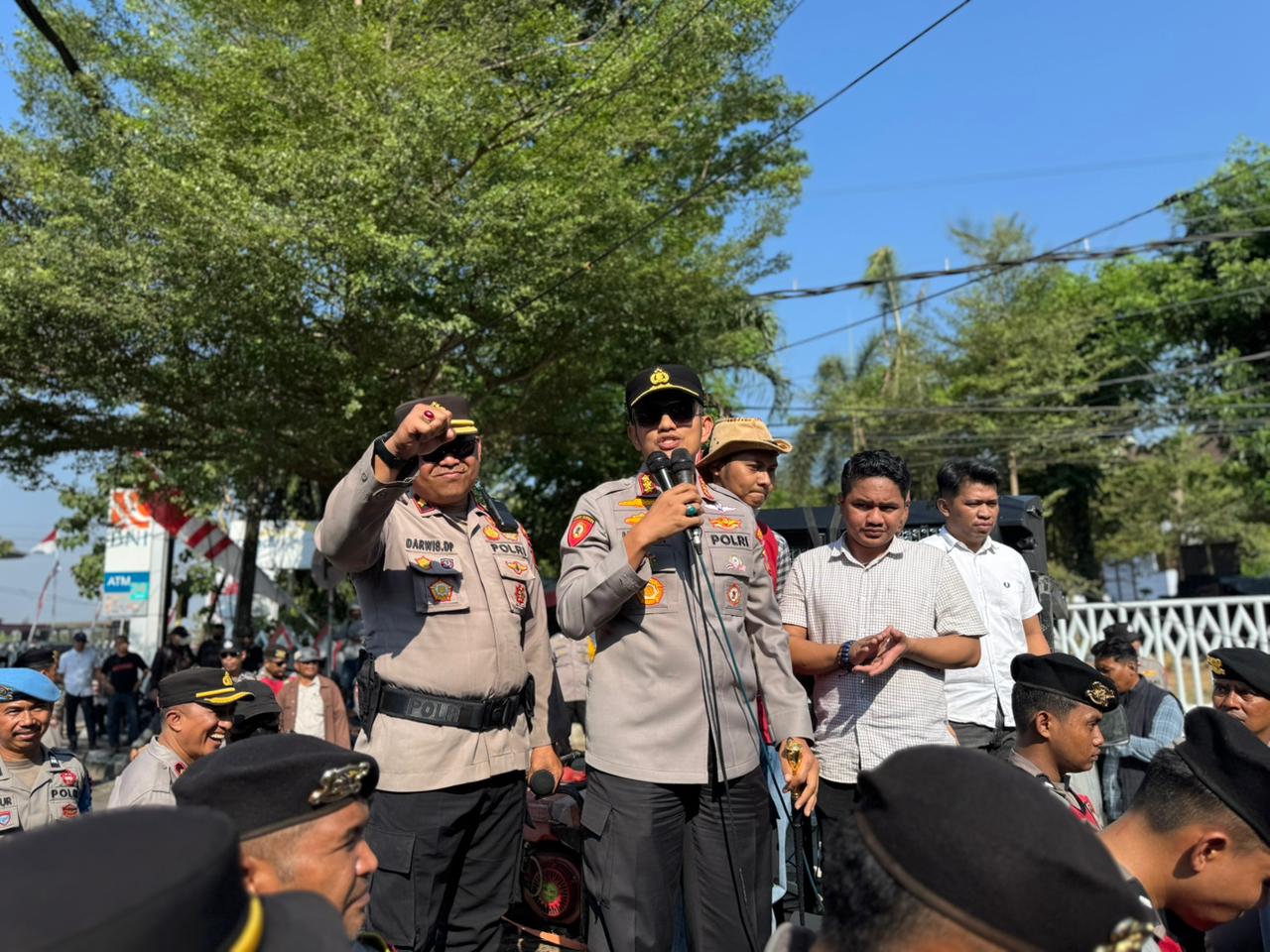 Pengamanan Humanis Polda Sulsel, Penyampaian Pendapat di Makassar dan Gowa Berjalan Aman dan Tertib