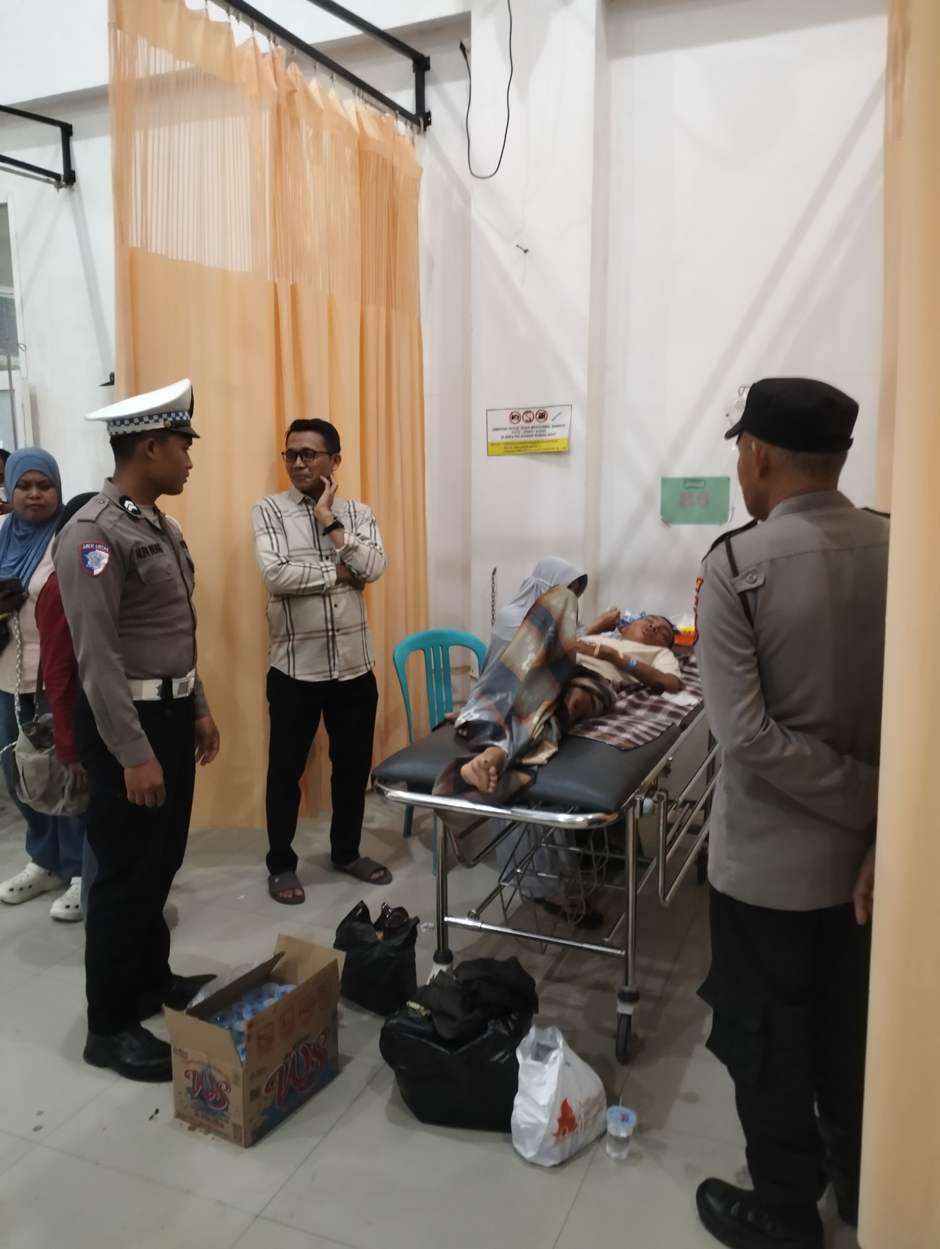Dua Motor Tabrakan di Bumiayu Polman, Tiga Orang Terluka