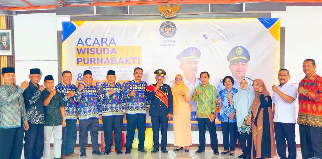 Lapas Parepare Gelar Wisuda Purnabakti dan Pelepasan Pegawai Pindah Tugas
