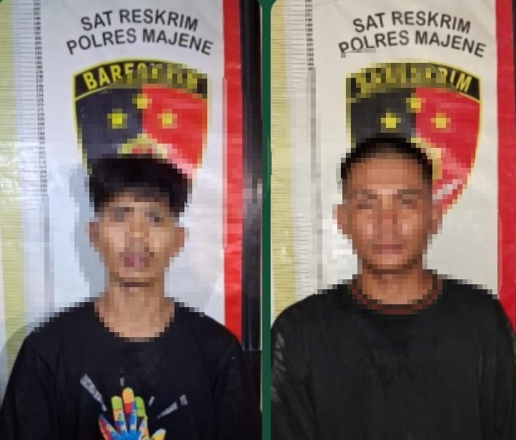 Tim URC Passaka Polres Majene Tangkap Dua Terduga Pelaku Pencurian, Uang Rp12,6 Juta Diamankan