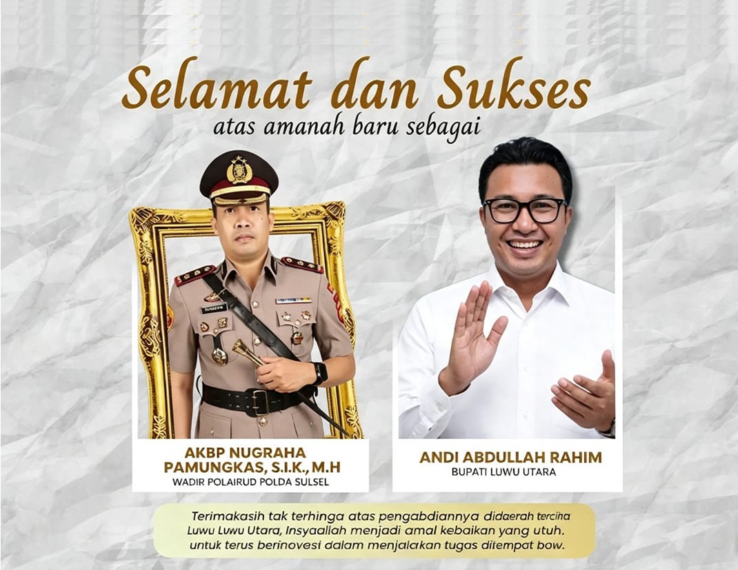 AKBP Nugraha Pamungkas Resmi Duduki Jabatan Baru di Polda Sulsel, Bupati: Pengabdian Tulusmu Akan Selalu Kami Kenang