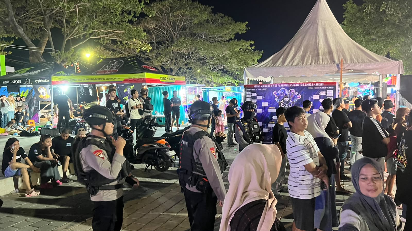 Brimob Sasar Sejumlah Ruang Publik Parepare, Perkuat Patroli Preventif