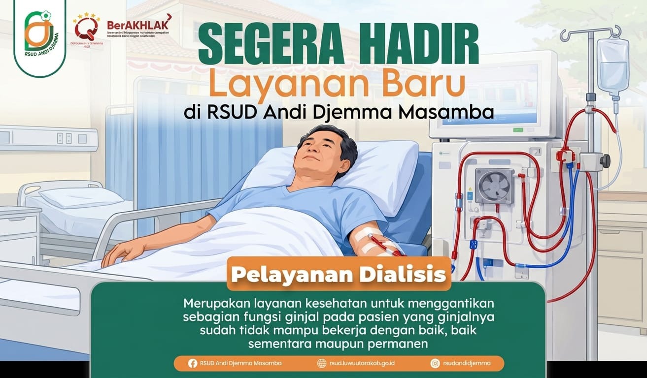 Warga Luwu Utara Tak Perlu Jauh-Jauh Lagi Berobat, RSUD Andi Djemma Segera Hadirkan Layanan Dialisis