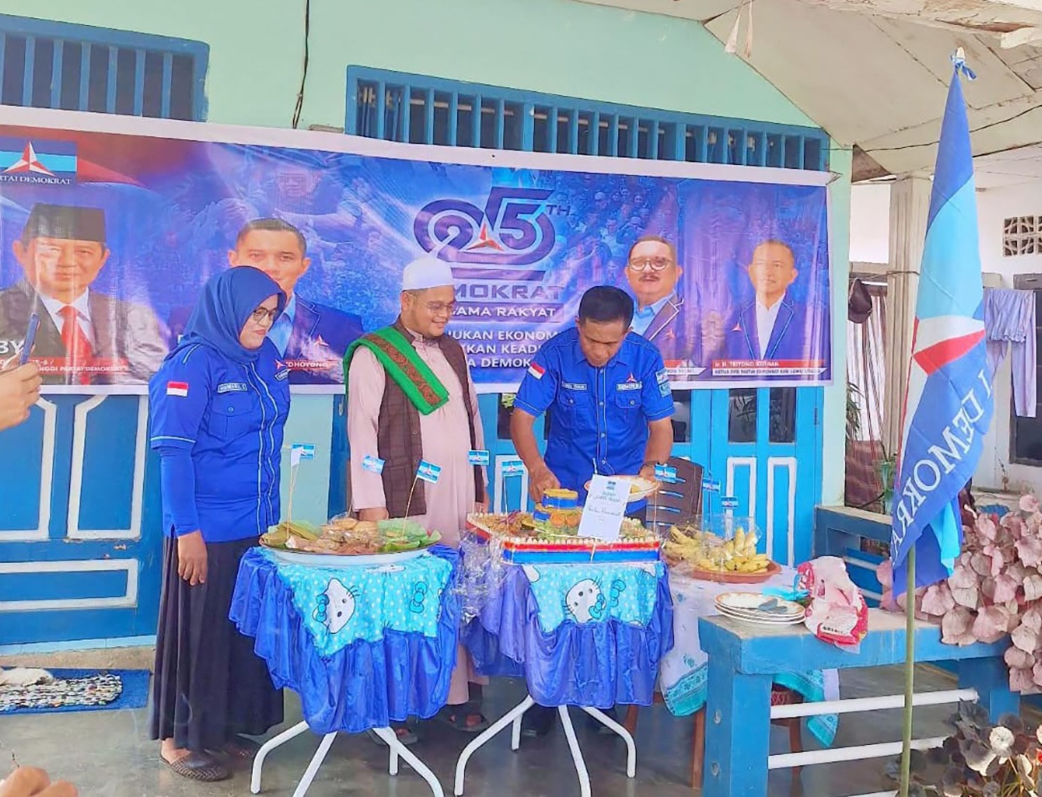 Sederhana tapi Khidmat, Demokrat Luwu Utara Peringati HUT ke-25 Bersama Kader dan Masyarakat