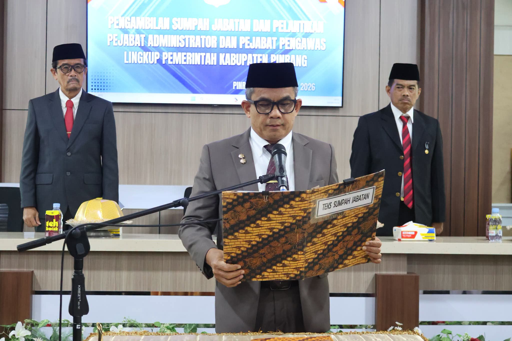 Wabup Pinrang Tegaskan 23 Pejabat Baru Harus Bawa Pelayanan Publik Lebih Baik