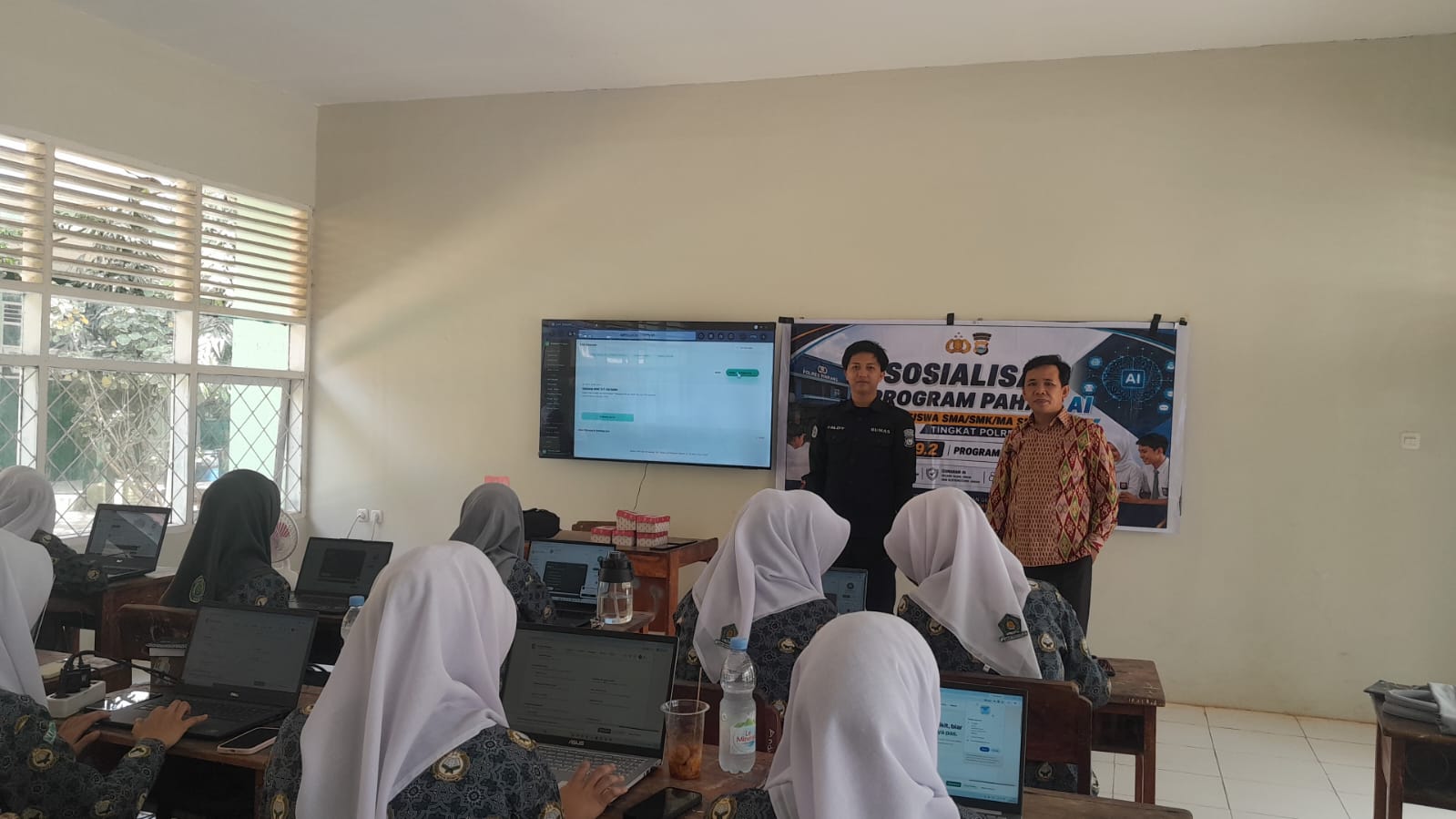 Polres Pinrang Hadirkan Sosialisasi Paham AI, Dorong Literasi Digital Murid
