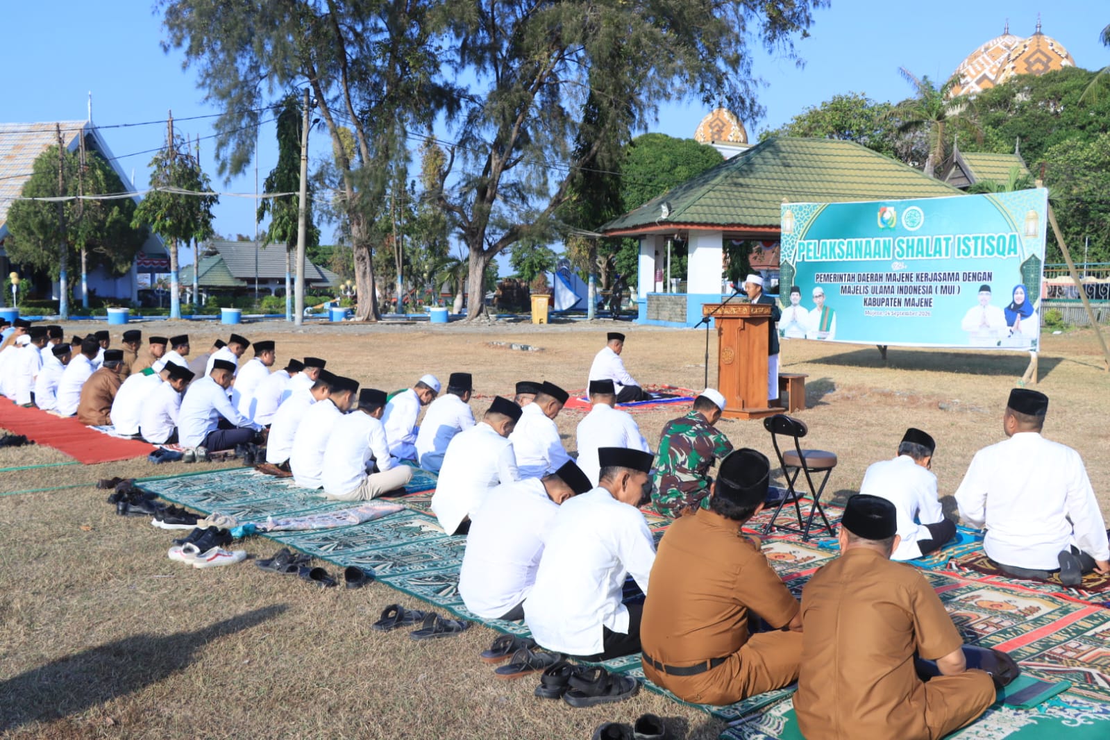 Wakapolres Majene Hadiri Shalat Istisqa, Bersama Pemerintah dan Masyarakat Panjatkan Doa Memohon Hujan