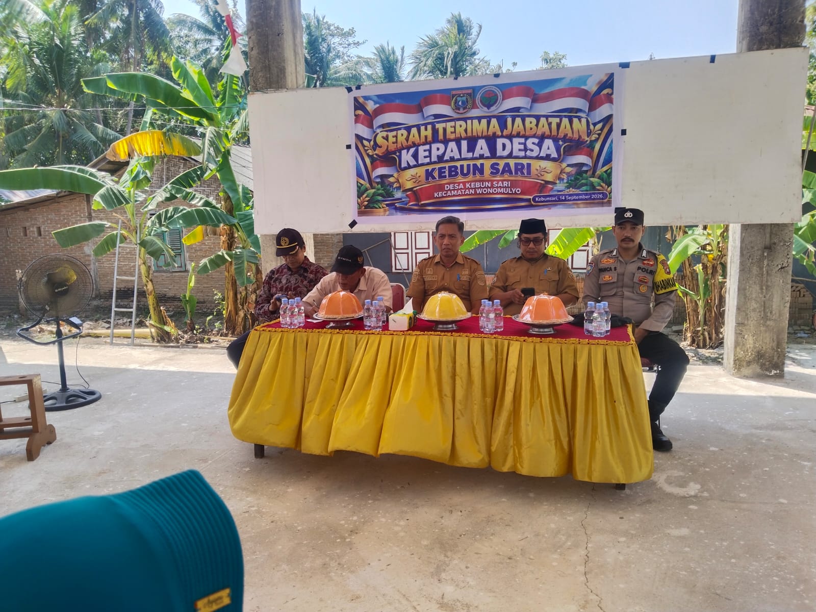 Pergantian Kades Kebunsari, Bhabinkamtibmas Dorong Pelayanan Masyarakat Diperkuat
