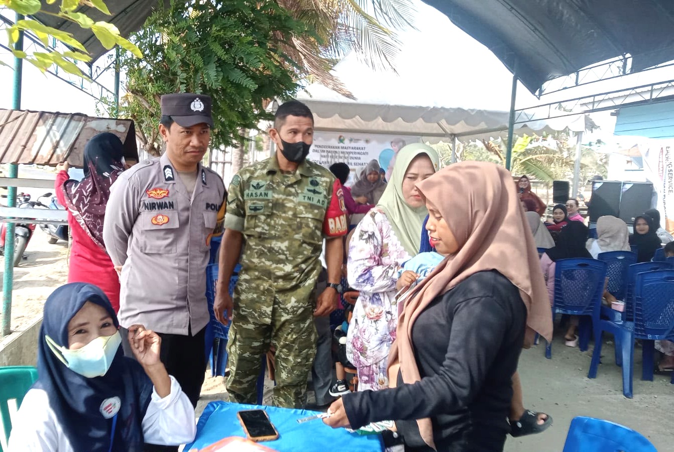 Bhabinkamtibmas Polsek Banggae Hadiri Gerakan Ibu Hamil Sehat di Posyandu So’bo