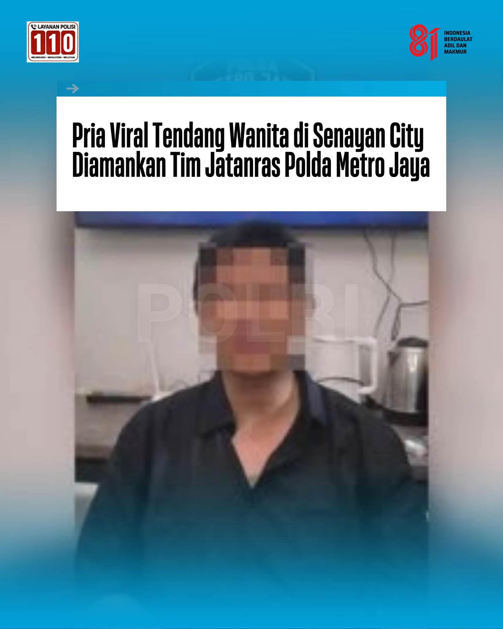 R Diamankan, Polisi Dalami Motif Kasus Penendangan di Senayan City 