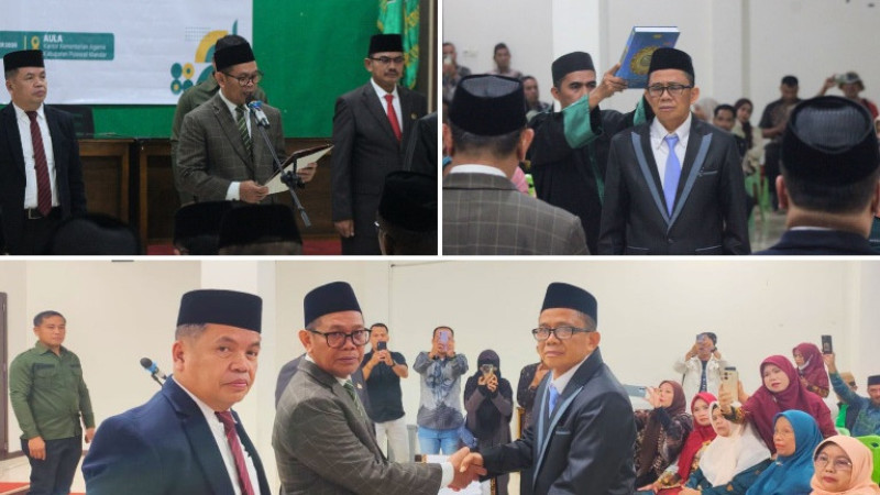 Lantik Laupa, Kakanwil Kemenag Sulbar Tekankan Integritas Jabatan