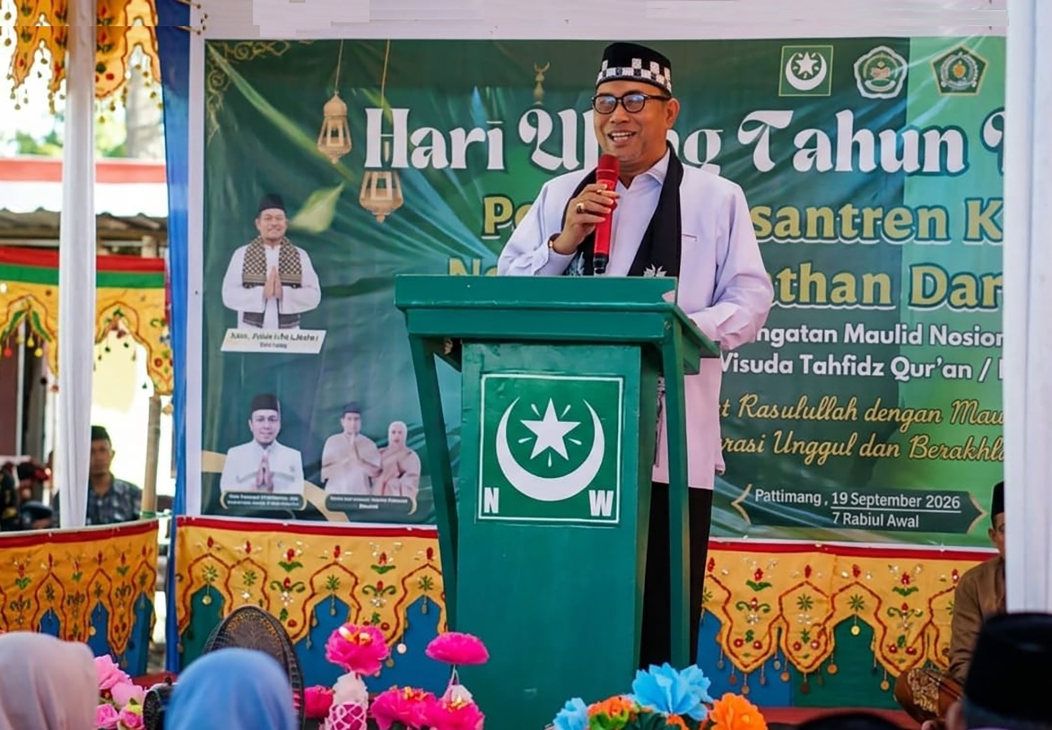 Nostalgia Mantan Camat di HUT ke-4 Ponpes Al Abror, Plt. Asisten II Ajak Warga Waspada Kebakaran